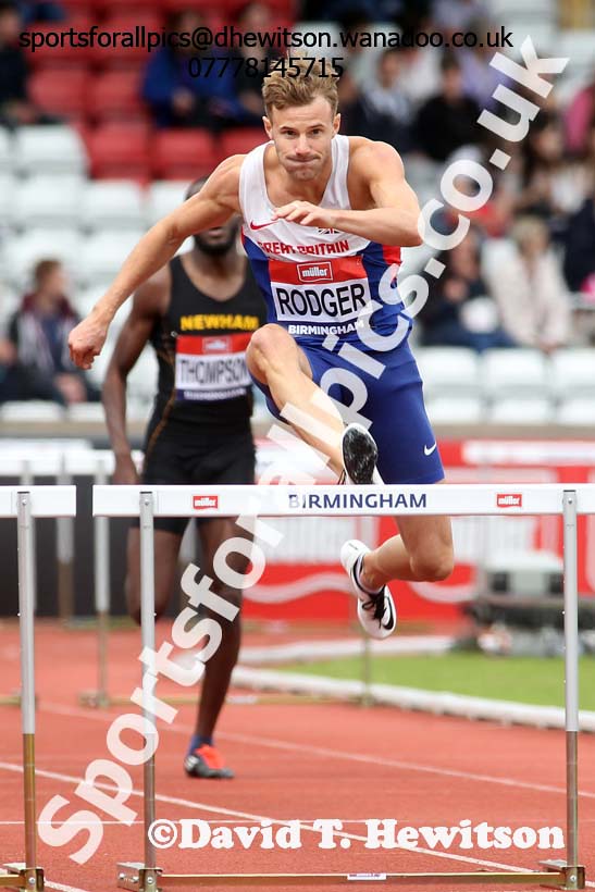 Mens 400 metres hurdles, British Championships, Birmingham. Photo: David T. Hewitson/Sports for All Pics